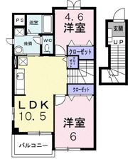 コリーヌ・オーブAの間取り画像