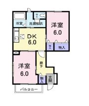 クレセールおおつ野Aの間取り画像