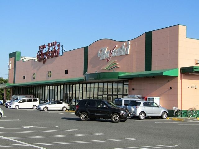 近くのスーパーハヤシ六ツ野店まで750m(徒歩10分)