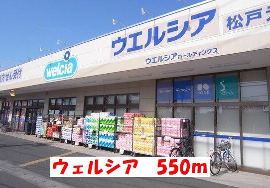 近くのウェルシアまで550m(徒歩7分)