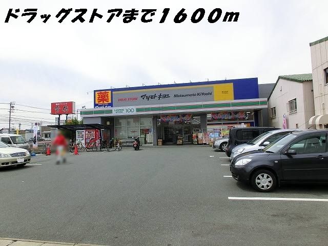 近くのドラッグストアまで1,600m（徒歩20分）