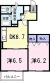シャルムAの間取り画像