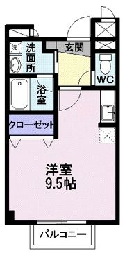 ピースフルライフあら町 Bの間取り画像