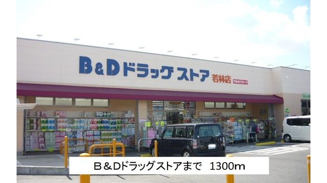 近くのＢ＆Ｄまで1,300m（徒歩17分）