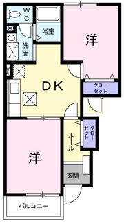 サンハルムBの間取り画像