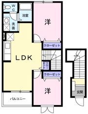 サンハルムBの間取り画像