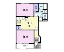 エヴァーグリーンDの間取り画像