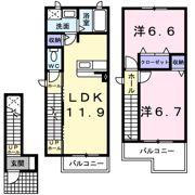 シュガーコートの間取り画像