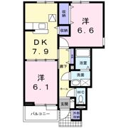 カルフール．21Aの間取り画像