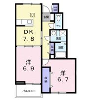 オールアヴニールの間取り画像
