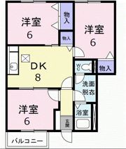 フィオーレⅡの間取り画像