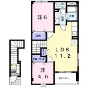 ライラックⅡの間取り画像