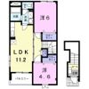 ライラックⅡの間取り画像
