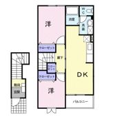 エヴァグリーンBの間取り画像