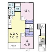 ハイツカトレアⅢの間取り画像