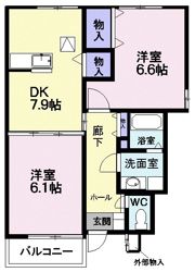 ビエント紫風Ⅰの間取り画像