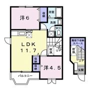 ラフィネ瑞穂の間取り画像