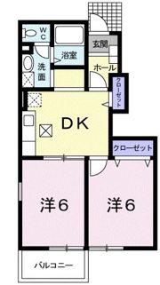 エ－デルハイムAの間取り画像