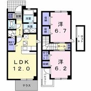 セレーノ本宿Dの間取り画像