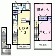 アヴァンツァートヴィレッジⅡの間取り画像