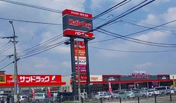 近くのハローディまで1,100m(徒歩14分)