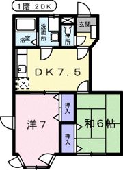 ヴィアーレK・Sの間取り画像