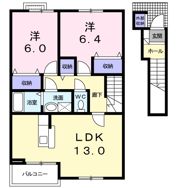 ファイン・ローゼBの間取り画像
