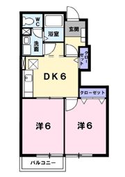 エクセル笹木野の間取り画像