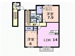 セゾン美江Eastの間取り画像
