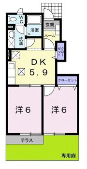 ソレアード ローマの間取り画像