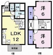 フラット スリーの間取り画像