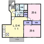 コスモスクェアBの間取り画像