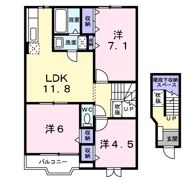アイオーラⅡの間取り画像