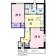 ハイブリッヂハピネスBの間取り画像