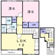 ハイブリッヂハピネスBの間取り画像