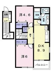 サンパティークAの間取り画像