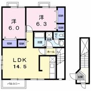 ハートフル鴨島 Bの間取り画像