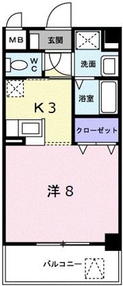 カルフ－ル緑井の間取り画像