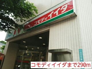 近くのコモディイイダまで290m（徒歩4分）
