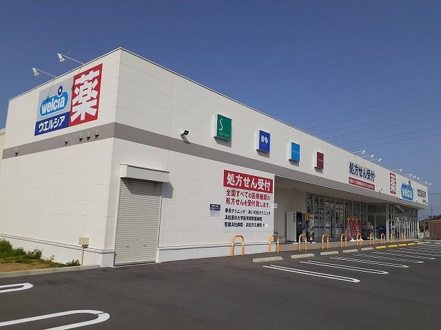 近くのウエルシア浜松西町店まで1,100m（徒歩14分）