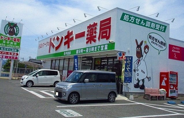 近くのドンキー薬局まで1,300m（徒歩17分）