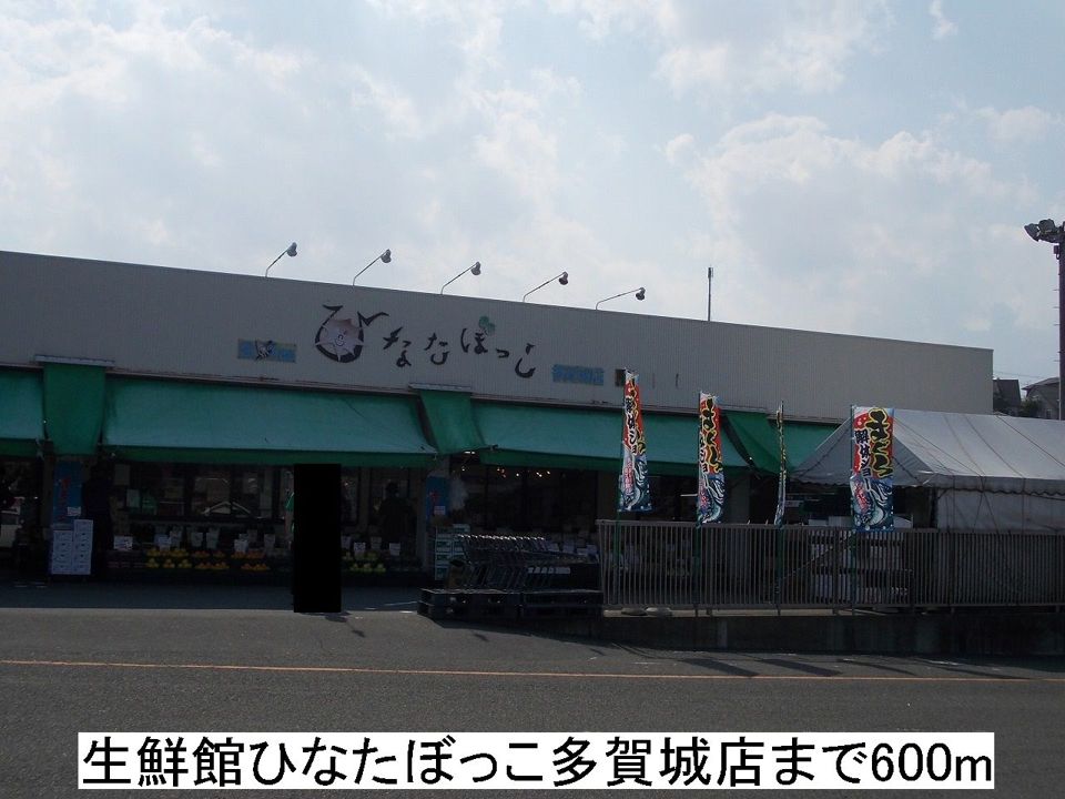 近くの生鮮館ひなたぼっこまで600m(徒歩8分)