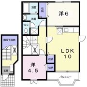 グローリア・Hの間取り画像