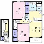 アヴニール・宮島 Bの間取り画像