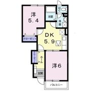 メゾンウィッシュAの間取り画像