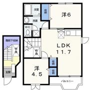 ドミール，センAの間取り画像