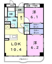 ヴィラ カリーノの間取り画像