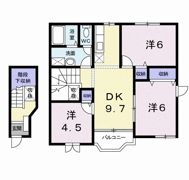 クレスト－ル高野Ⅲの間取り画像