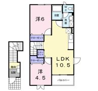 フレーズ・アンソレイエBの間取り画像
