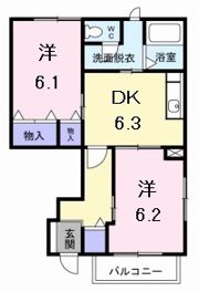 ラフィネ 駅南の間取り画像